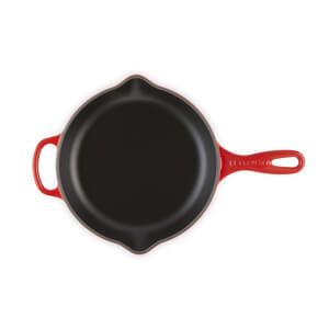 Le Creuset Signature Cerise Cast Iron Skillet with Metal Handle 23cm